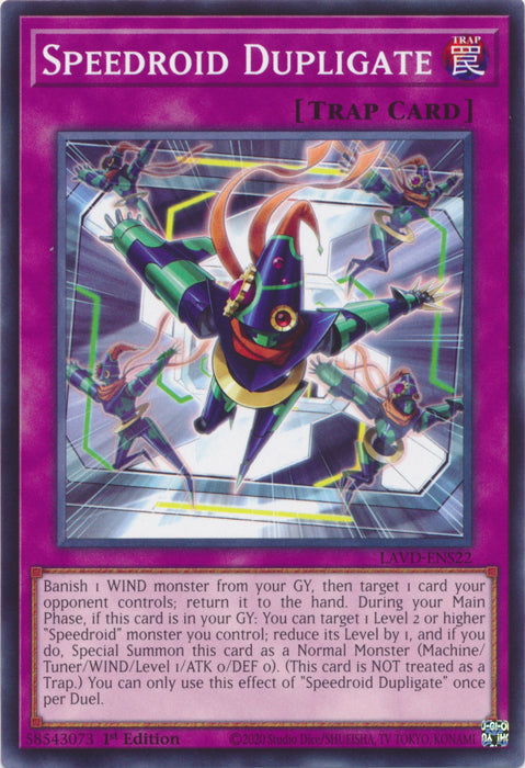 PLAYSET (3) 3x Speedroid Dupligate - (LAVD-ENS22) - Common 1st Edition