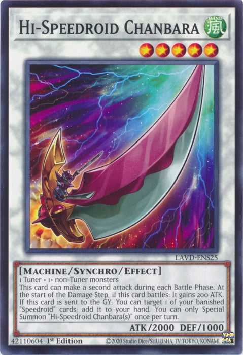 PLAYSET (3) 3x Hi-Speedroid Chanbara - (LAVD-ENS25) - Common 1st Edition