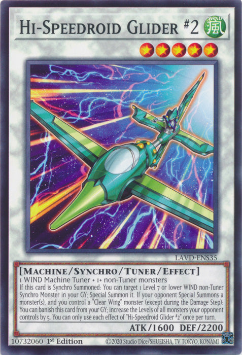 PLAYSET (3) 3x Hi-Speedroid Glider #2 - (LAVD-ENS35) - Common 1st Edition