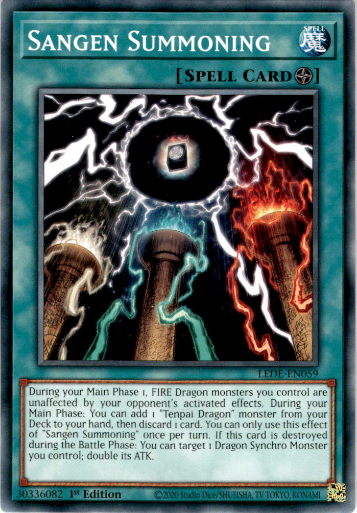 Sangen Summoning - LEDE-EN059 - Common 1st Edition
