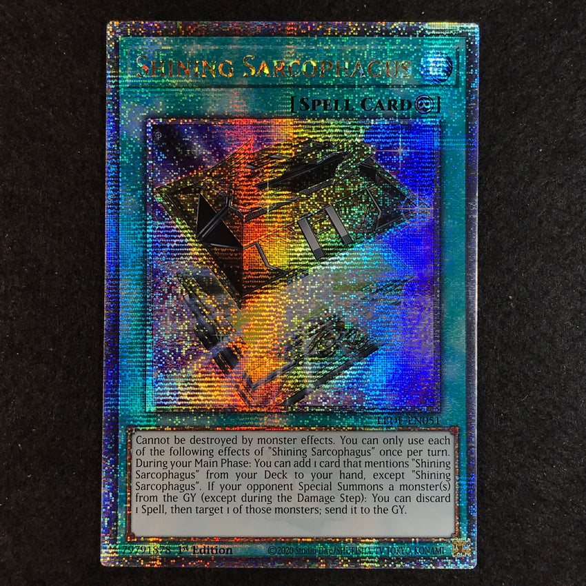 yugioh shining sarcophagus cards Quarter Century Secret Rare Shining Sarcophagus - Lede-en051