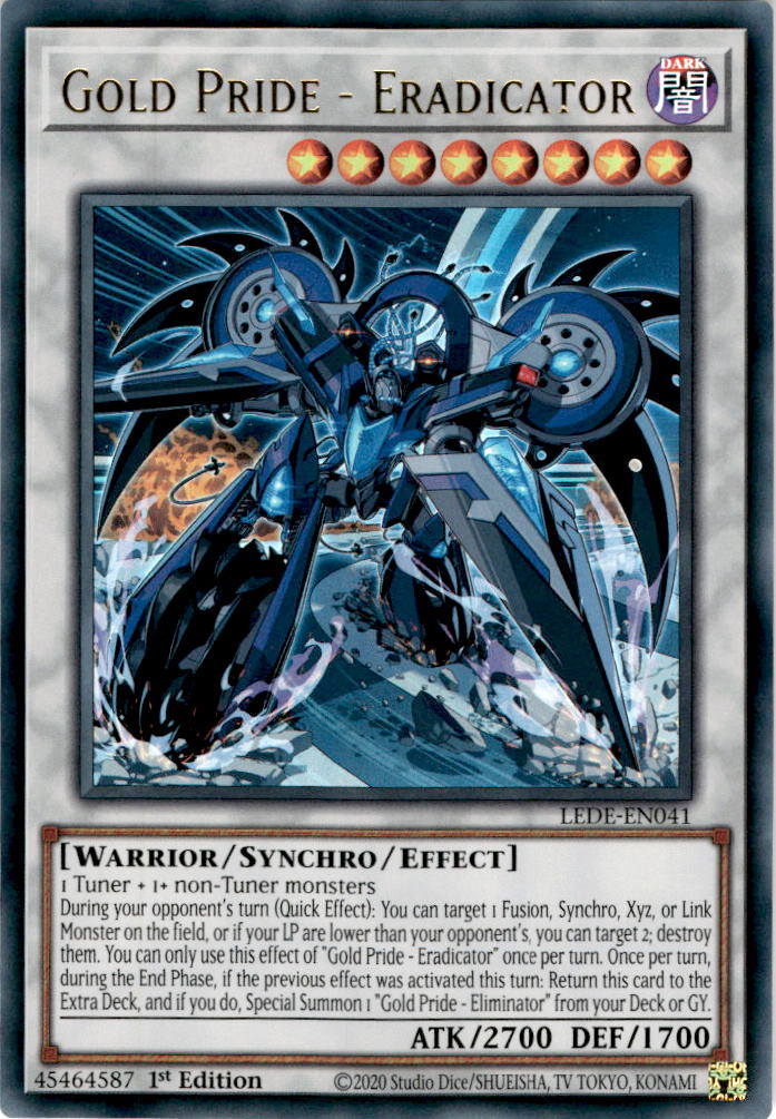 Gold Pride - Eradicator - Lede-en041 - Ultra Rare 1st Edition Cherry Collectables Gold Pride - Eradicator - Lede-en041 - Ultra Rare 1st Edition Cherry Collectables