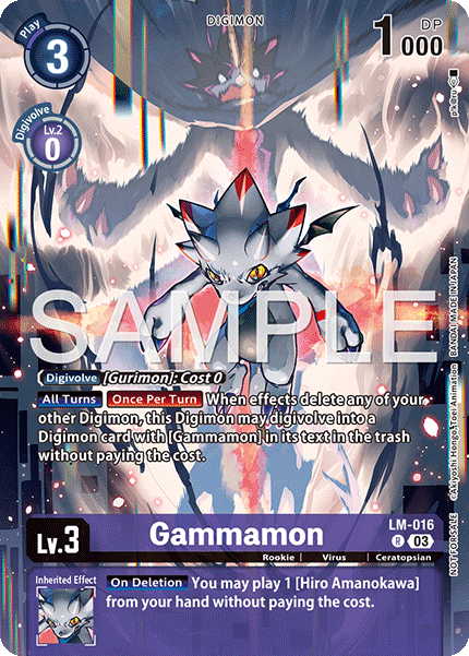 Gammamon (LM-016) - [ Box Topper ] EX10 Sinister Order