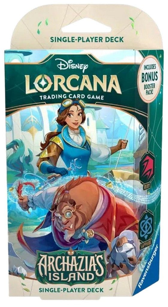 Lorcana TCG Disney Archazia's Island Starter Deck - Belle & The Beast - [RUBY / SAPPHIRE]