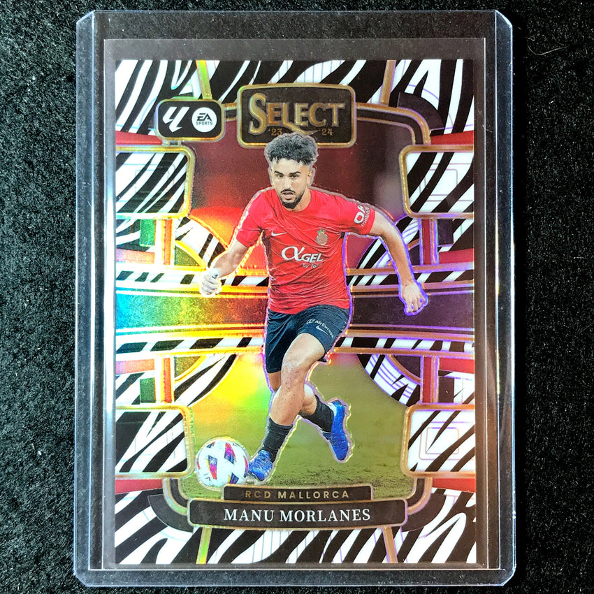 2023-24 Select La Liga MANU MORLANES Terrace Zebra 4/25 #57