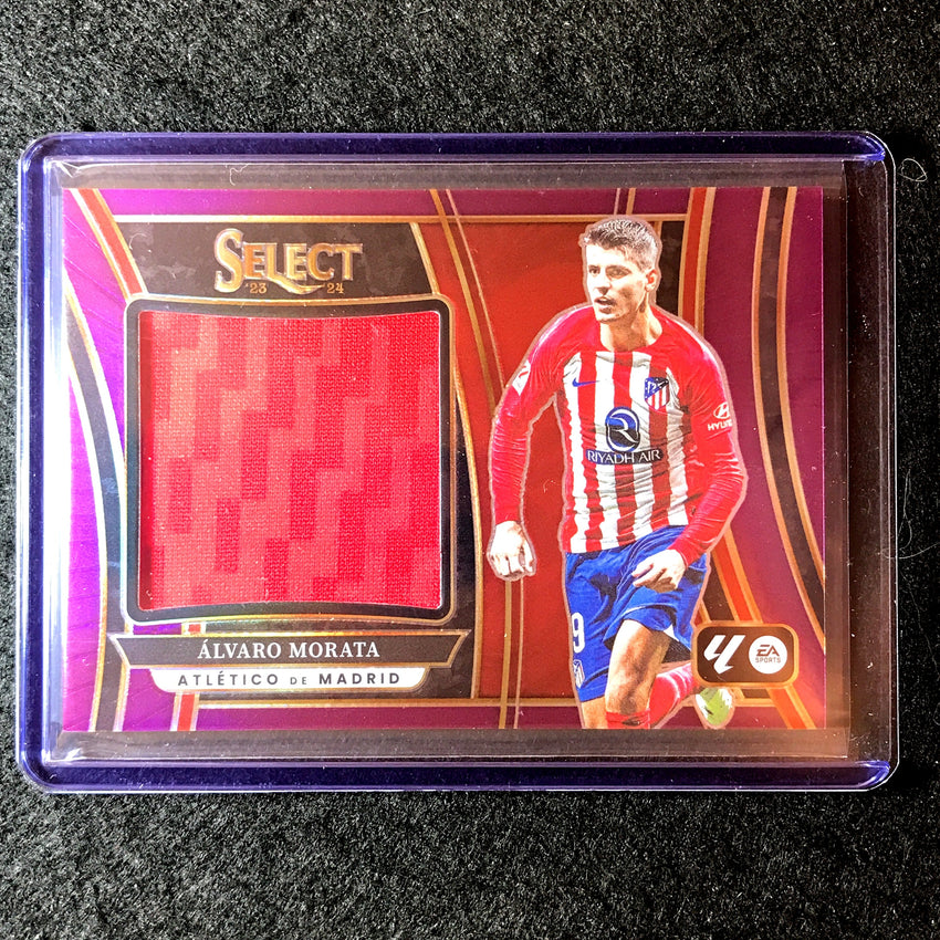 2023-24 Select La Liga ALVARO MORATA Jumbo Swatches Jersey Relic Purple 48/49