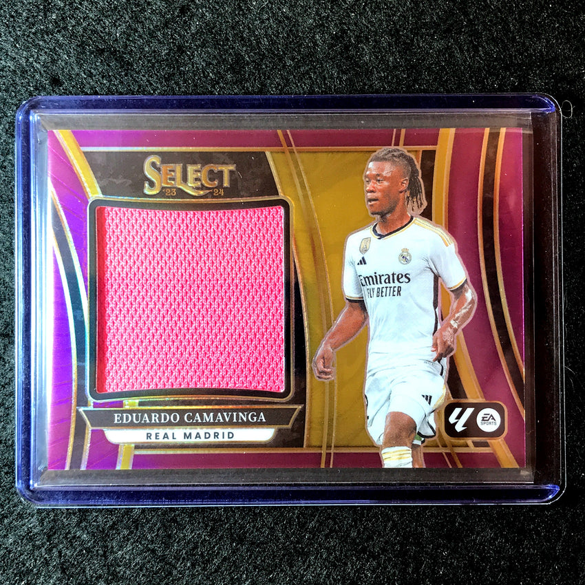 2023-24 Select La Liga EDUARDO CAMAVINGA Jumbo Swatches Jersey Relic Purple 28/49