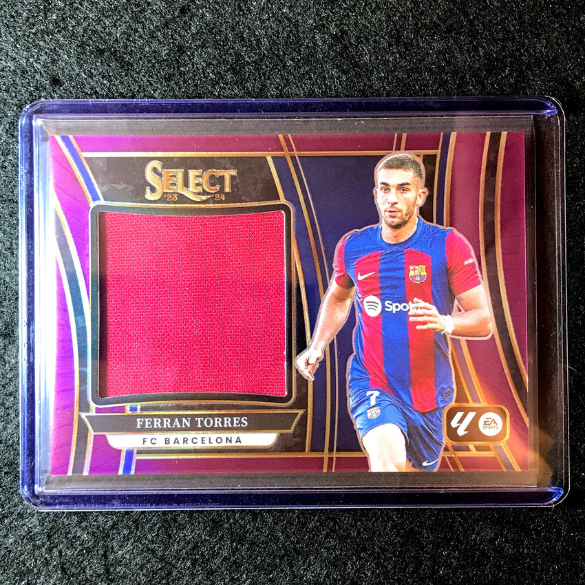 2023-24 Select La Liga FERRAN TORRES Jumbo Swatches Jersey Relic Purple 44/49