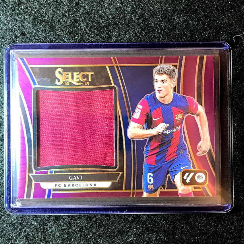 2023-24 Select La Liga GAVI Jumbo Swatches Jersey Relic Purple 44/49