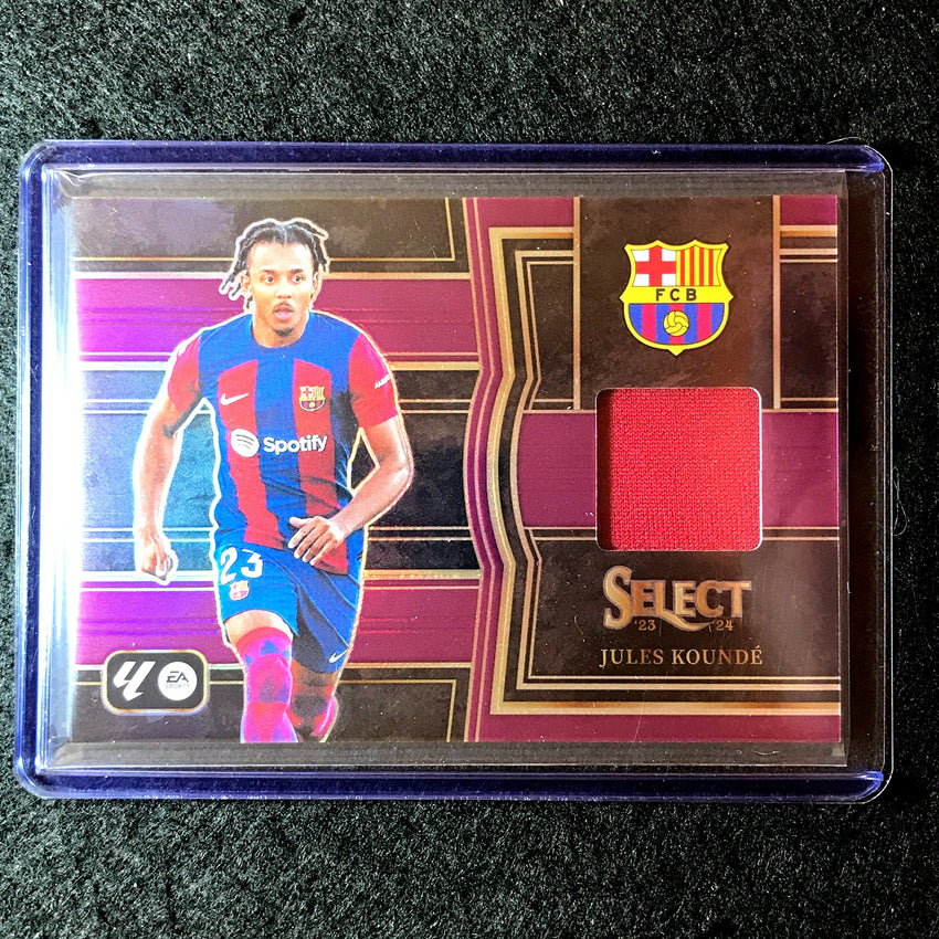 2023-24 Select La Liga JULES KOUNDE Select Memorabilia Jersey Relic Purple 37/49