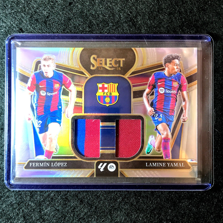 2023-24 Select La Liga FERMIN LOPEZ LAMINE YAMAL Dual Swatches Jersey Relic #LY