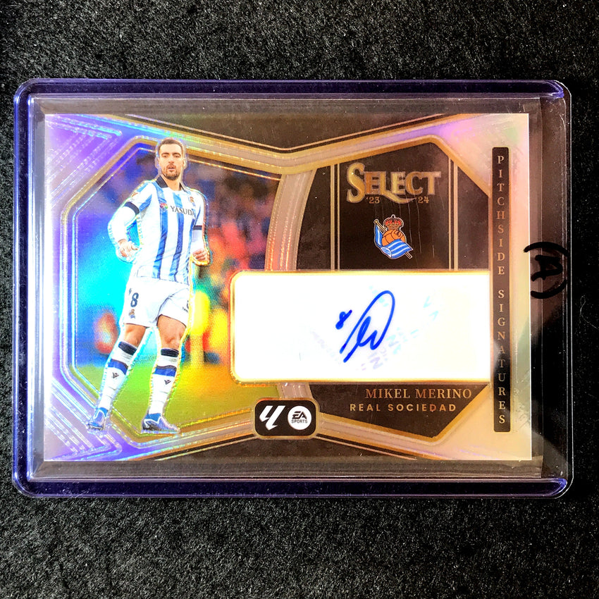 2023-24 Select La Liga MIKEL MERINO Pitchside Signatures Auto #MM (A)