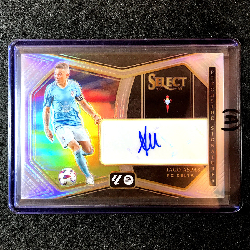 2023-24 Select La Liga IAGO ASPAS Pitchside Signatures Auto #IA (A)