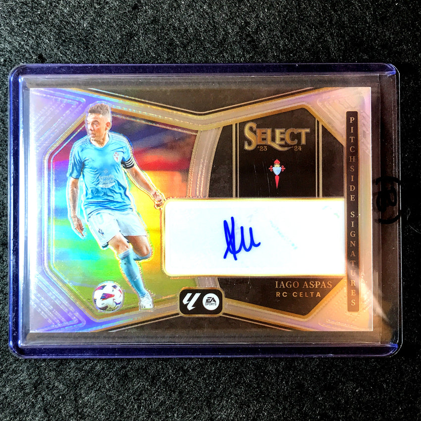 2023-24 Select La Liga IAGO ASPAS Pitchside Signatures Auto #IA (B)