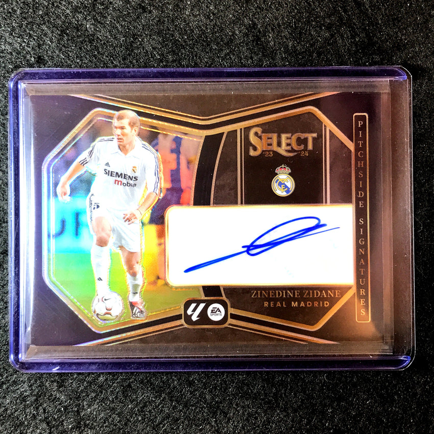2023-24 Select La Liga ZINEDINE ZIDANE Pitchside Signatures Auto Black 1/1