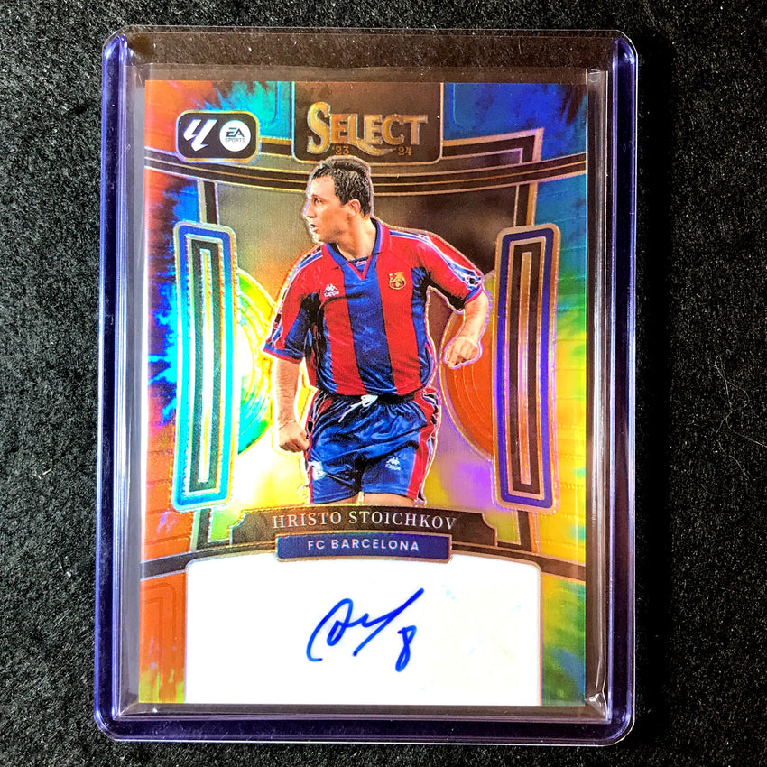 2023-24 Select La Liga HRISTO STOICHKOV Signatures Auto Tie-Dye 3/15