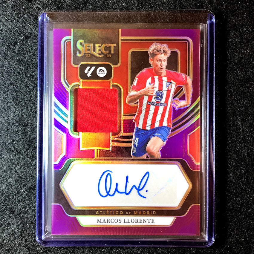 2023-24 Select La Liga MARCOS LLORENTE Autographed Memorabilia Jersey Auto Purple 46/49