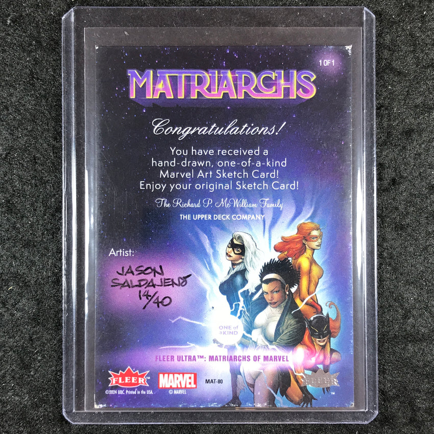 2024 Matriarchs of Marvel LADY LOKI Artist Sketch 1/1 JASON SALDAJENO