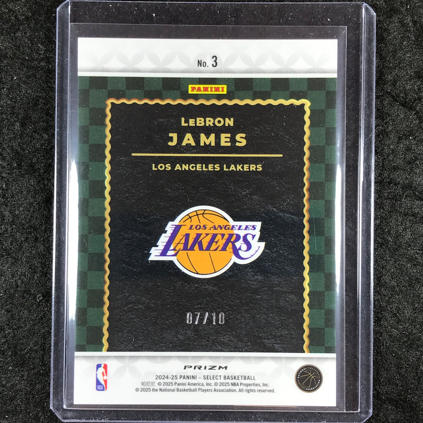 2024-25 Select LEBRON JAMES Score Select Throwback Gold 7/10 #3