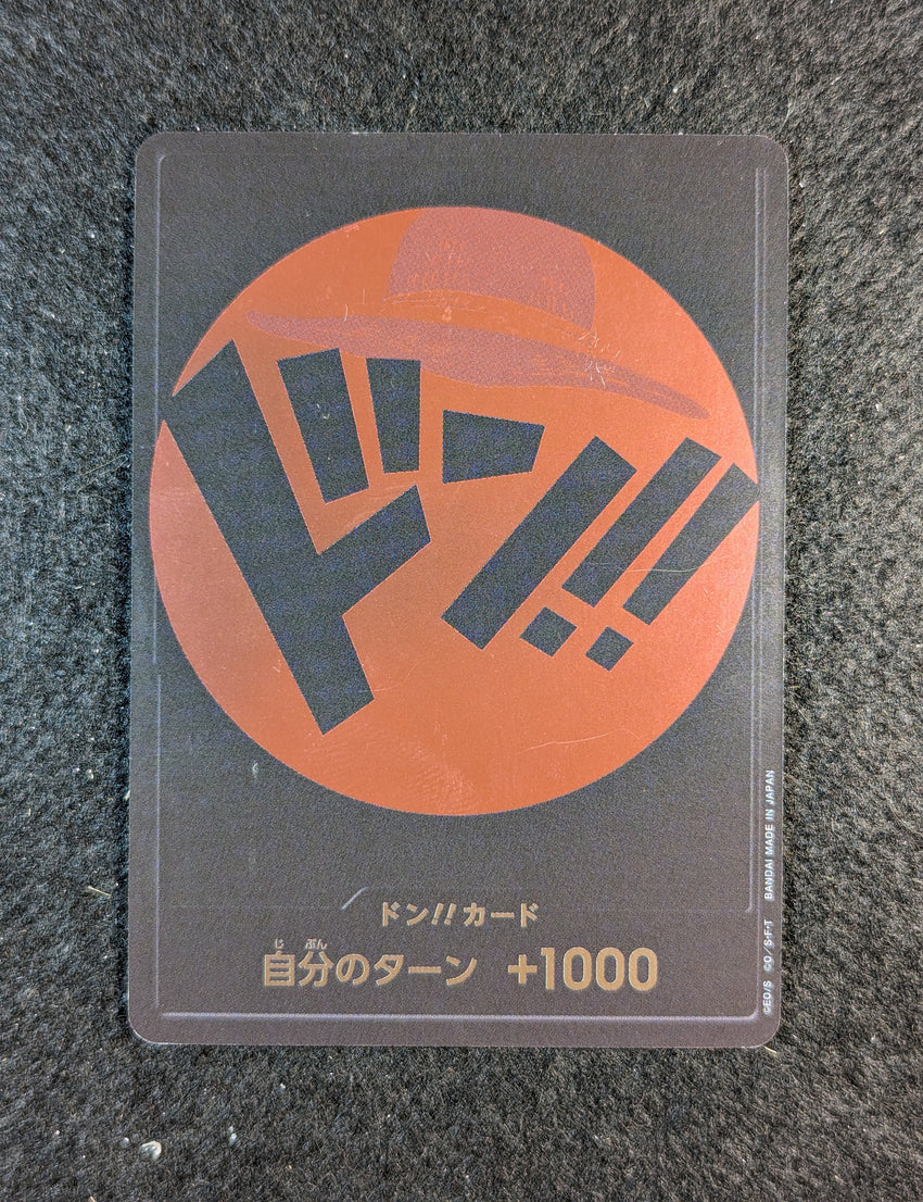Japanese Monkey.D.Luffy Don Card Promo Red