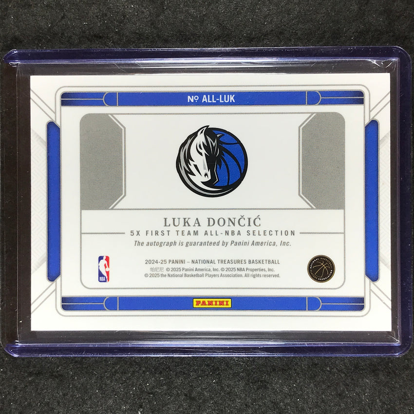 2024-25 National Treasures LUKA DONCIC All-NBA Signatures Auto 13/24