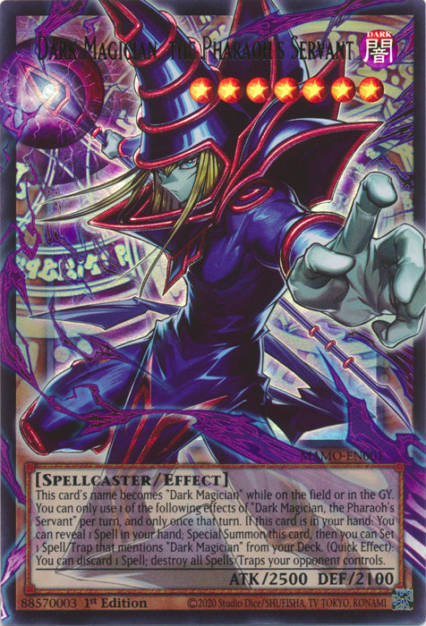 [OVERFRAME] Dark Magician, the Pharaoh's Servant - (MAMO-EN001) - Ultra Rare - Magnificent Monsters