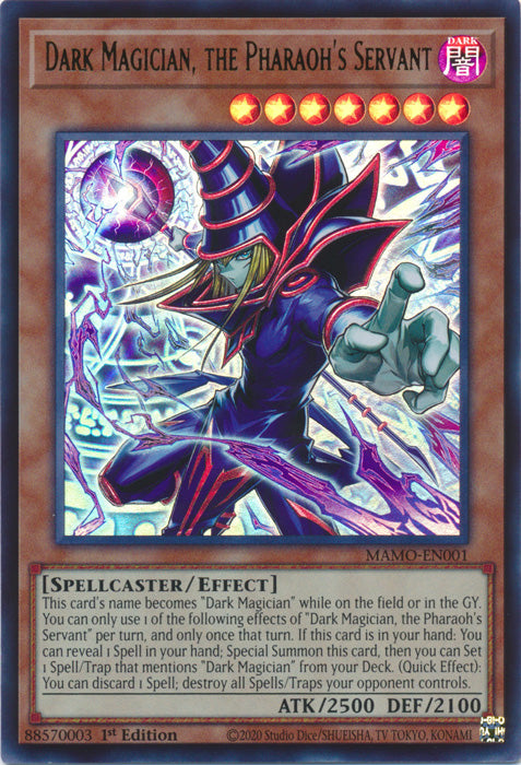 Dark Magician, the Pharaoh's Servant - (MAMO-EN001) - Ultra Rare - Magnificent Monsters