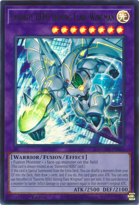 Favorite HERO Shining Flare Wingman - (MAMO-EN004) - Ultra Rare - Magnificent Monsters