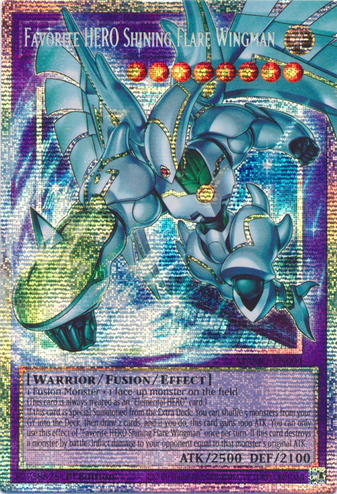 [OVERFRAME] Favorite HERO Shining Flare Wingman - (MAMO-EN004) - Starlight Rare - Magnificent Monsters