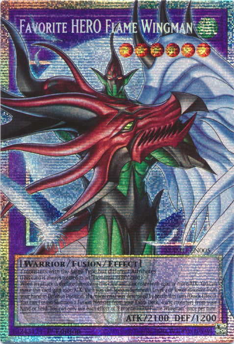 [OVERFRAME] Favorite HERO Flame Wingman - (MAMO-EN005) - Starlight Rare - Magnificent Monsters