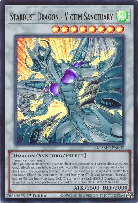 Stardust Dragon - Victim Sanctuary - (MAMO-EN007) - Ultra Rare - Magnificent Monsters