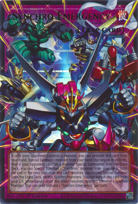 [OVERFRAME] Synchro Emergency - (MAMO-EN009) - Ultra Rare - Magnificent Monsters