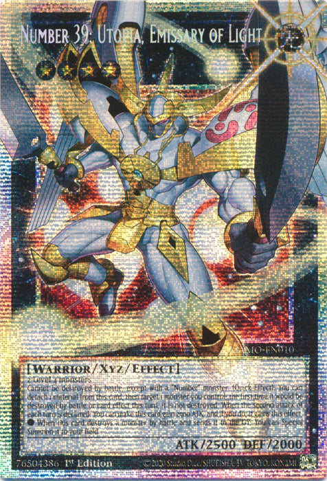 [OVERFRAME] Number 39: Utopia, Emissary of Light - (MAMO-EN010) - Starlight Rare - Magnificent Monsters