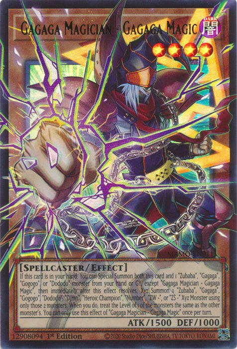 [OVERFRAME] Gagaga Magician - Gagaga Magic - (MAMO-EN011) - Ultra Rare - Magnificent Monsters