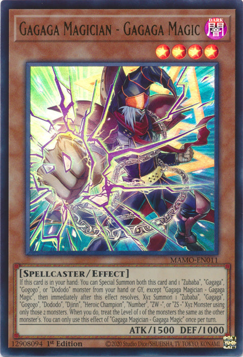 Gagaga Magician - Gagaga Magic - (MAMO-EN011) - Ultra Rare - Magnificent Monsters