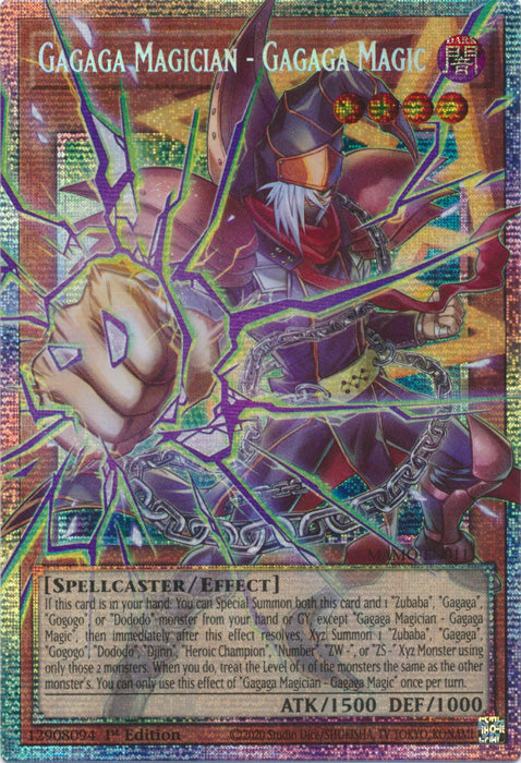 [OVERFRAME] Gagaga Magician - Gagaga Magic - (MAMO-EN011) - Starlight Rare - Magnificent Monsters
