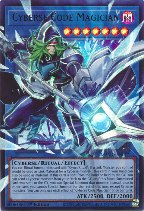[OVERFRAME] Cyberse Code Magician - (MAMO-EN017) - Ultra Rare - Magnificent Monsters