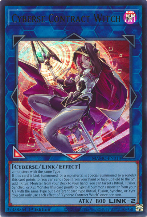 Cyberse Contract Witch - (MAMO-EN018) - Ultra Rare - Magnificent Monsters
