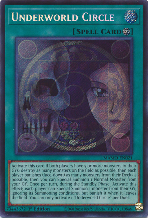 Underworld Circle  - (MAMO-EN021) - Secret Rare - Magnificent Monsters