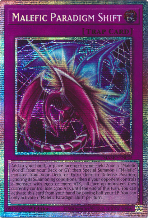 Malefic Paradigm Shift  - (MAMO-EN025) - Starlight Rare - Magnificent Monsters