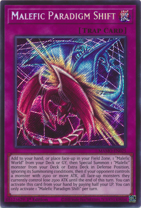 Malefic Paradigm Shift  - (MAMO-EN025) - Secret Rare - Magnificent Monsters