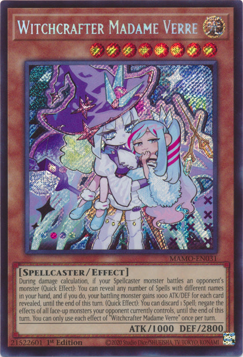 Witchcrafter Madame Verre  - (MAMO-EN031) - Secret Rare - Magnificent Monsters