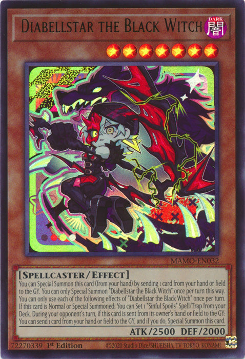 Diabellstar the Black Witch - (MAMO-EN032) - Ultra Rare - Magnificent Monsters