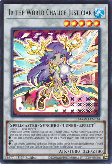 Ib the World Chalice Justiciar - (MAMO-EN034) - Ultra Rare - Magnificent Monsters
