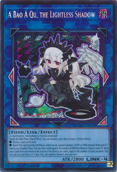 A Bao A Qu, the Lightless Shadow  - (MAMO-EN038) - Secret Rare - Magnificent Monsters