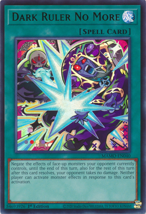 Dark Ruler No More - (MAMO-EN040) - Ultra Rare - Magnificent Monsters