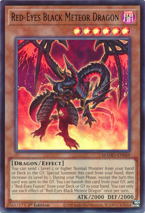Red-Eyes Black Meteor Dragon - (MAMO-EN049) - Ultra Rare - Magnificent Monsters