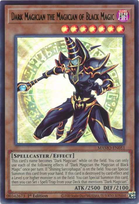 Dark Magician the Magician of Black Magic - (MAMO-EN051) - Ultra Rare - Magnificent Monsters