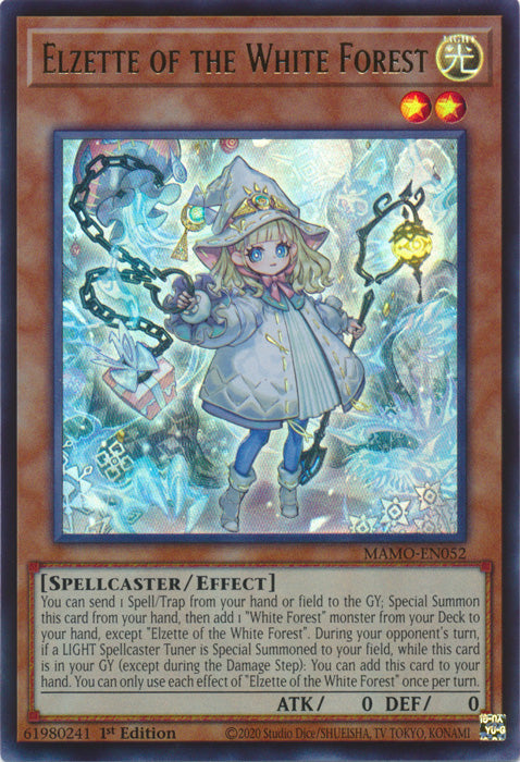 Elzette of the White Forest - (MAMO-EN052) - Ultra Rare - Magnificent Monsters