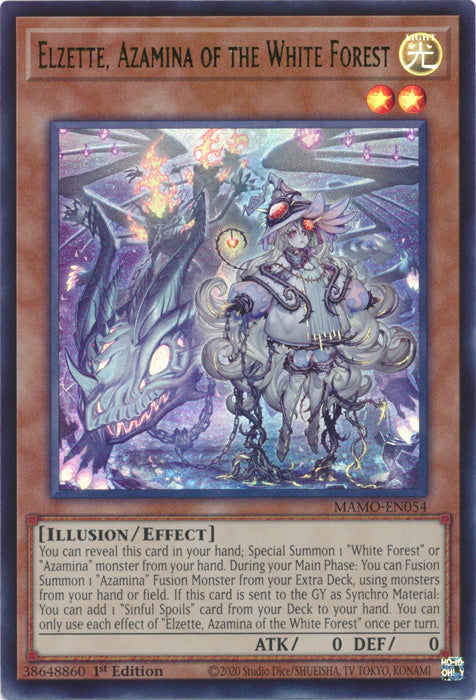 Elzette, Azamina of the White Forest - (MAMO-EN054) - Ultra Rare - Magnificent Monsters